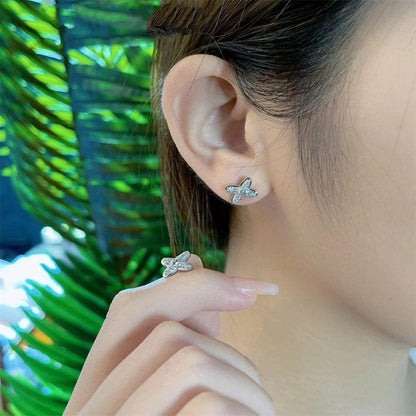 [Eterna Jewels]JEUX DE SILVER DIAMOND EARRINGS