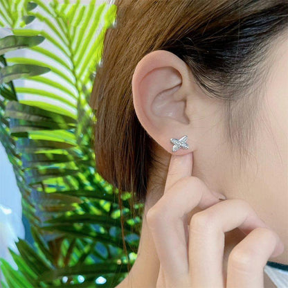 [Eterna Jewels]JEUX DE SILVER DIAMOND EARRINGS