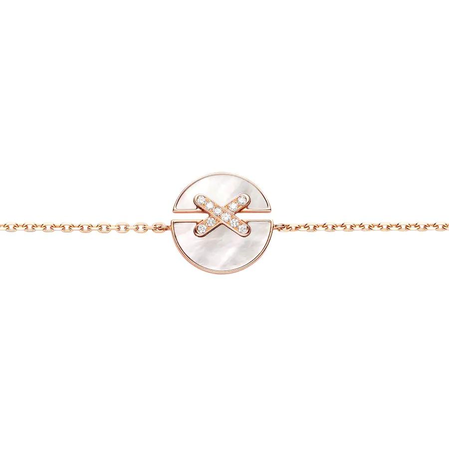[Eterna Jewels]JEUX DE BRACELET MOP PINK GOLD DIAMONDS