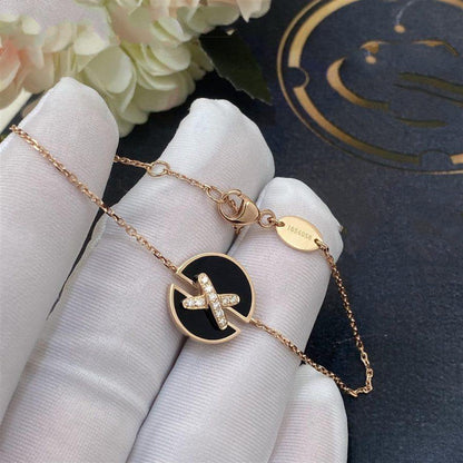 [Eterna Jewels]JEUX DE BRACELET ONYX PINK GOLD DIAMOND