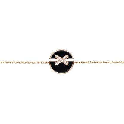 [Eterna Jewels]JEUX DE BRACELET ONYX PINK GOLD DIAMOND