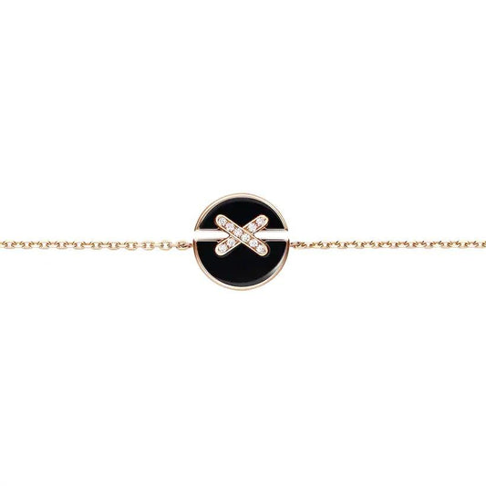[Eterna Jewels]JEUX DE BRACELET ONYX PINK GOLD DIAMOND