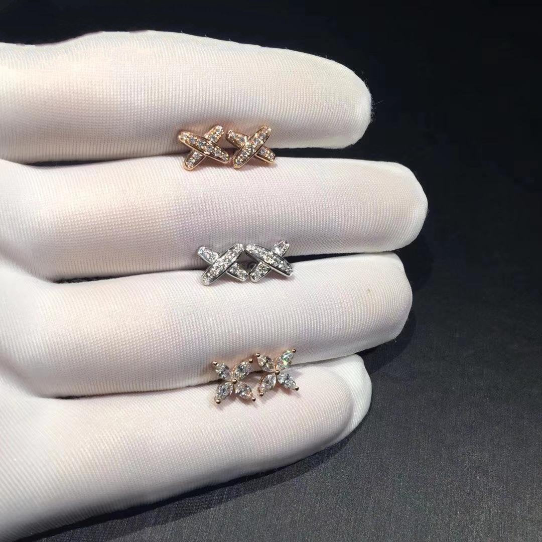 [Eterna Jewels]JEUX DE DIAMOND EARRINGS