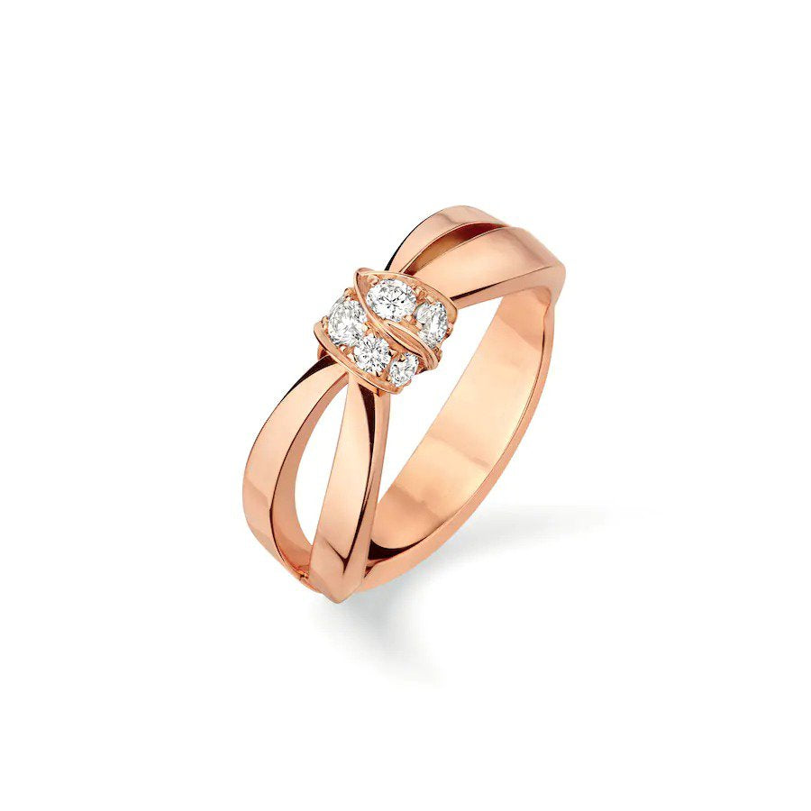 [Eterna Jewels]LIENS RING PINK GOLD DIAMOND