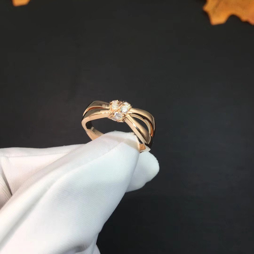 [Eterna Jewels]LIENS RING PINK GOLD DIAMOND
