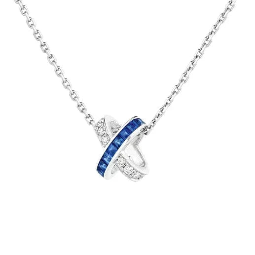 [Eterna Jewels]LIENS DIAMOND SILVER NECKLACE