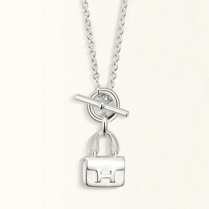 [Eterna Jewels]POP H PEDANT SILVER NECKLACE