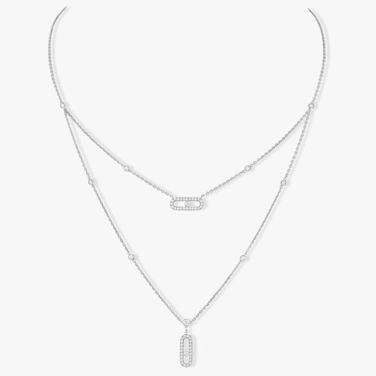 [Eterna Jewels]MOVE 2 ROW DIAMOND NECKLACE