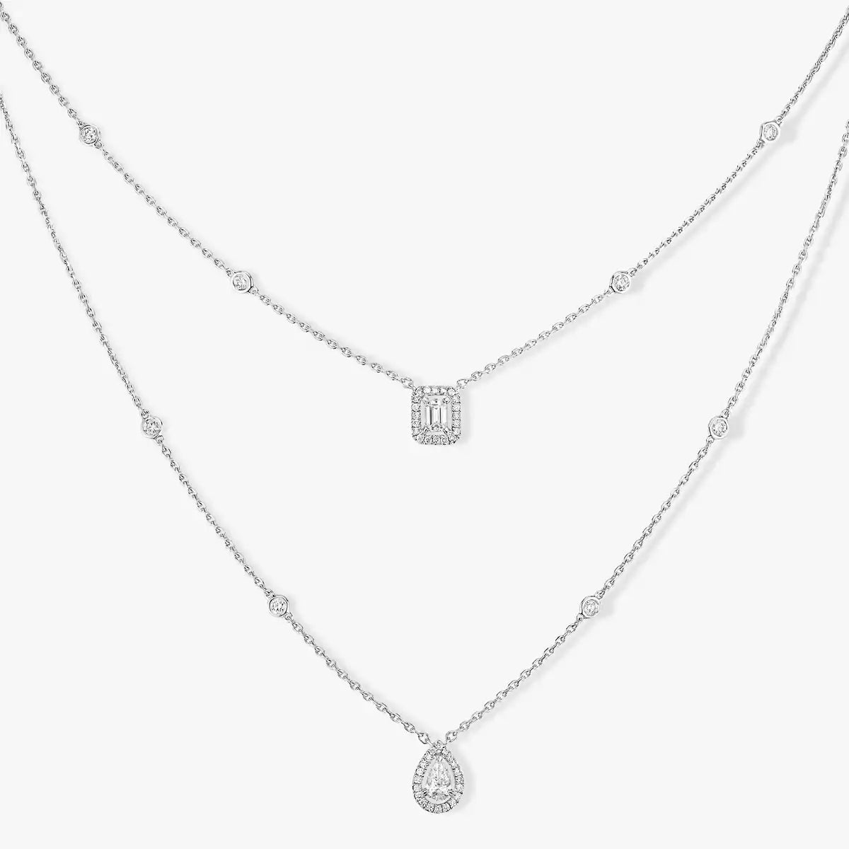 [Eterna Jewels]Diamond Necklace My Twin 2 Rows