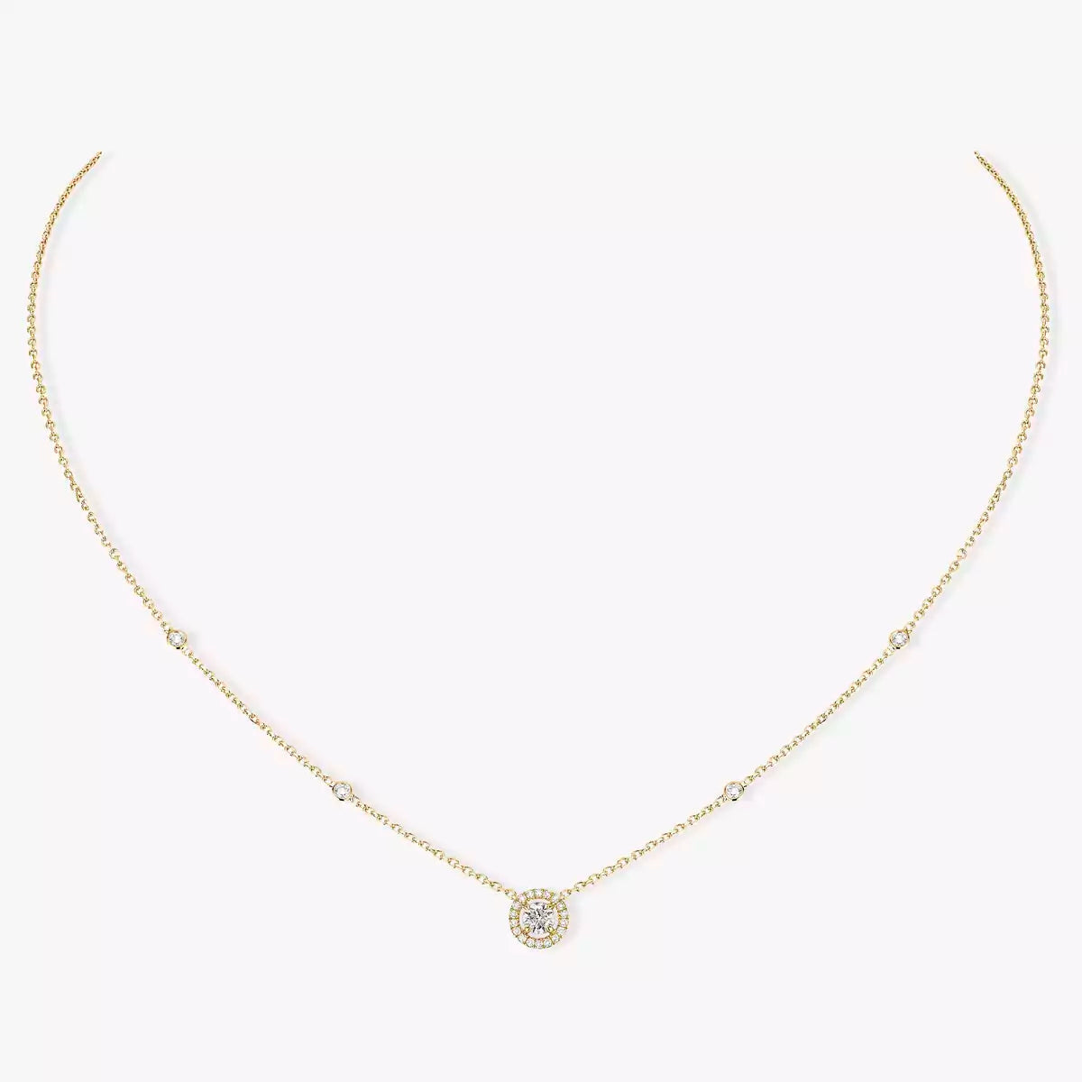 [Eterna Jewels]Diamond Necklace 0,20ct Brilliant Shape Joy