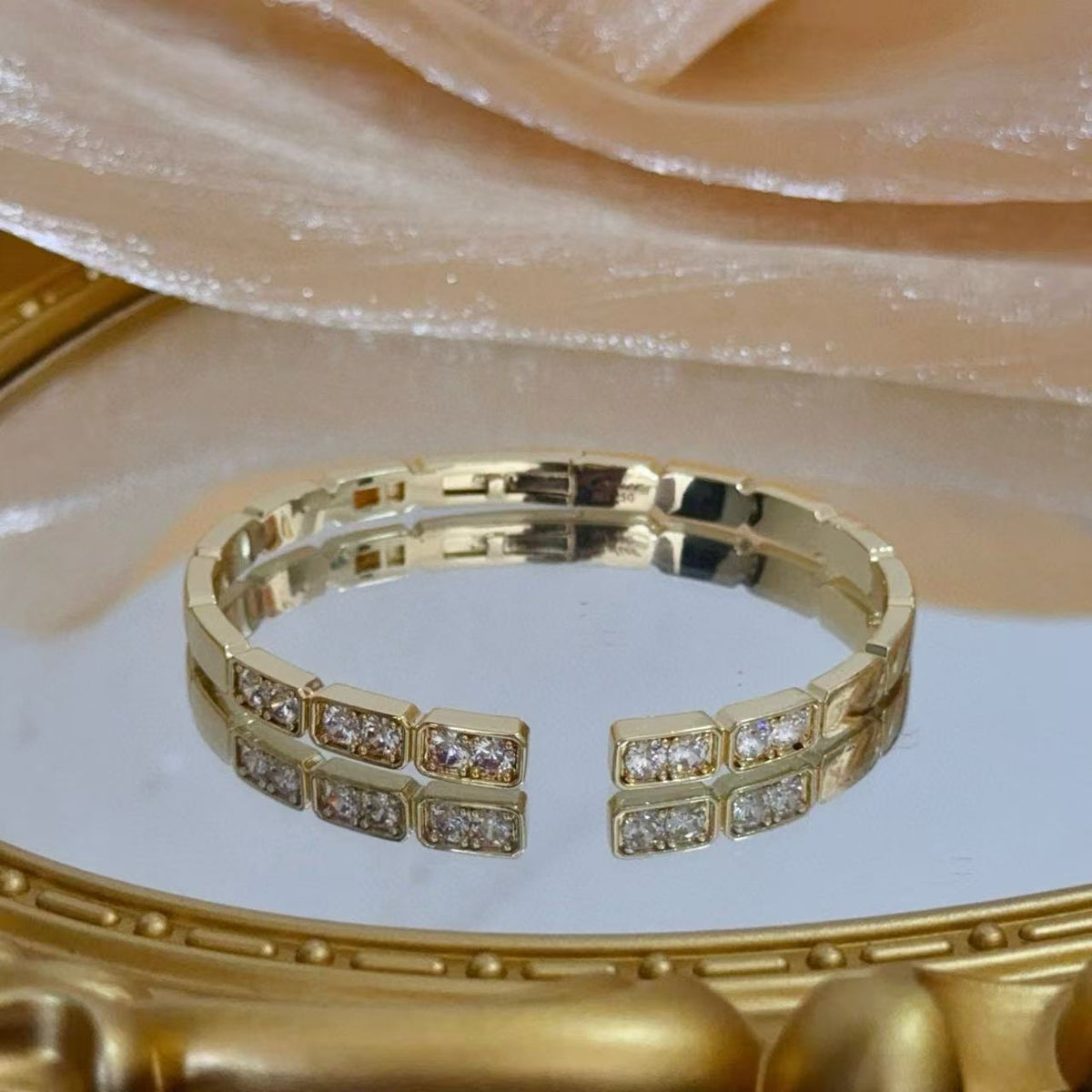 [Eterna Jewels]LOVE DIAMOND OPEN  BRACELET