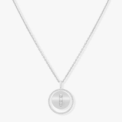 [Eterna Jewels]LUCKY MOVE MM SILVER DIAMOND NECKLACE
