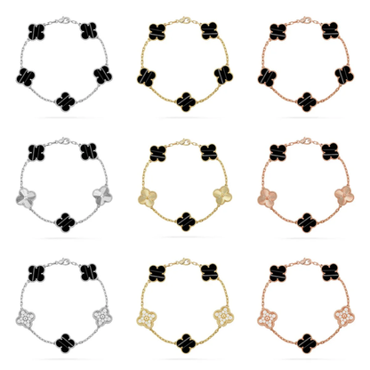 [Eterna Jewels] CLOVER 5 MOTIF PULSAR STONE BRACELET COLLECTION