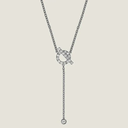 [Eterna Jewels]FINESSE SILVER DIAMOND NECKLACE