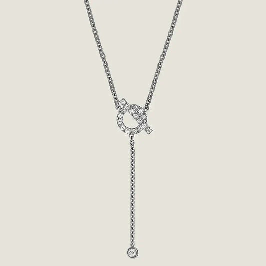 [Eterna Jewels]FINESSE SILVER DIAMOND NECKLACE