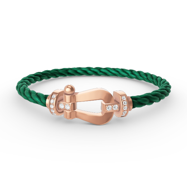 [Eterna Jewels]FORCE LARGE HORSESHOE HALF DIAMOND BRACELET ROSE GOLD