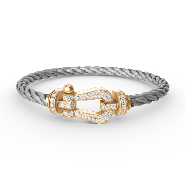 [Eterna Jewels]FORCE LARGE HORSESHOE FULL DIAMOND BRACELET GOLD