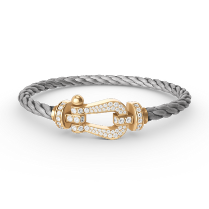 [Eterna Jewels]FORCE LARGE HORSESHOE FULL DIAMOND BRACELET GOLD