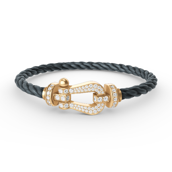 [Eterna Jewels]FORCE LARGE HORSESHOE FULL DIAMOND BRACELET GOLD
