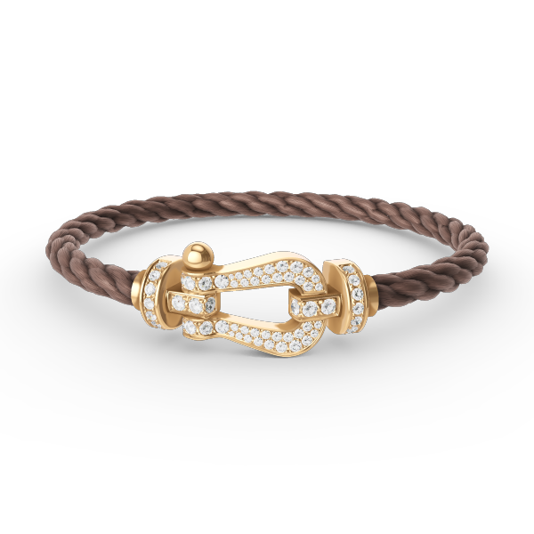 [Eterna Jewels]FORCE LARGE HORSESHOE FULL DIAMOND BRACELET GOLD