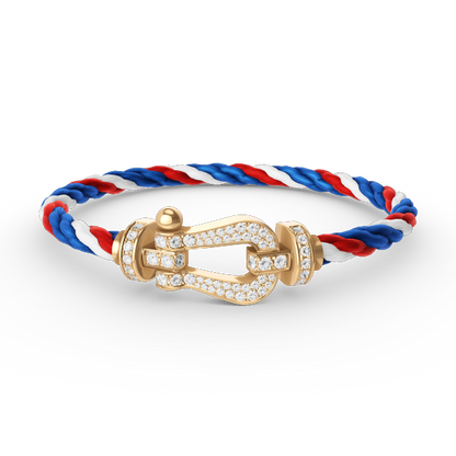[Eterna Jewels]FORCE LARGE HORSESHOE FULL DIAMOND BRACELET GOLD