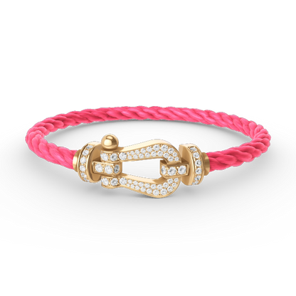 [Eterna Jewels]FORCE LARGE HORSESHOE FULL DIAMOND BRACELET GOLD