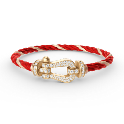 [Eterna Jewels]FORCE LARGE HORSESHOE FULL DIAMOND BRACELET GOLD