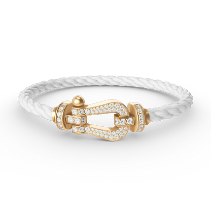 [Eterna Jewels]FORCE LARGE HORSESHOE FULL DIAMOND BRACELET GOLD