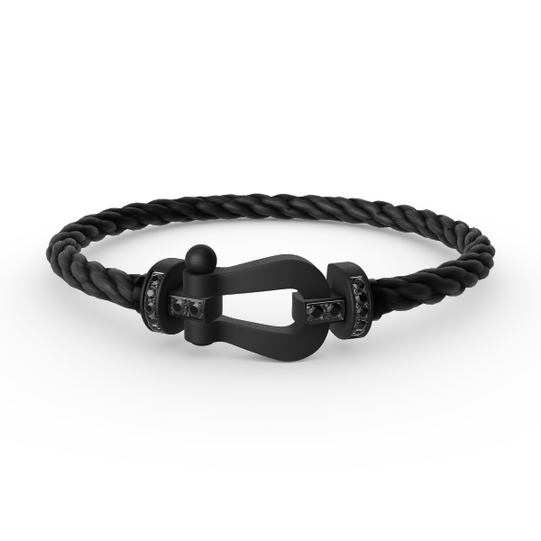 [Eterna Jewels]FORCE LARGE SERIES HORSESHOE BLACK SAMURAI BRACELET
