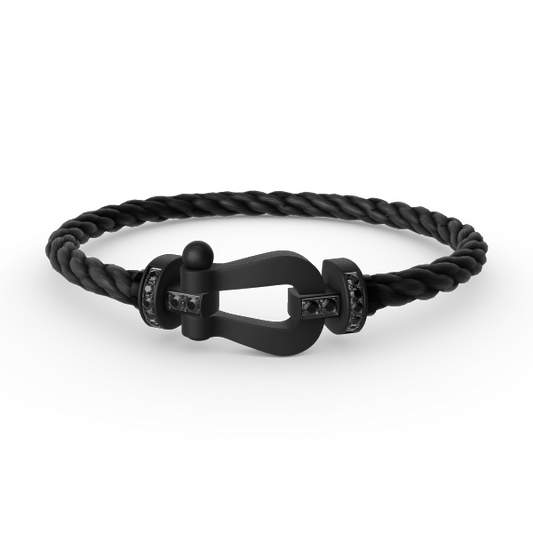 [Eterna Jewels]FORCE LARGE SERIES HORSESHOE BLACK SAMURAI BRACELET