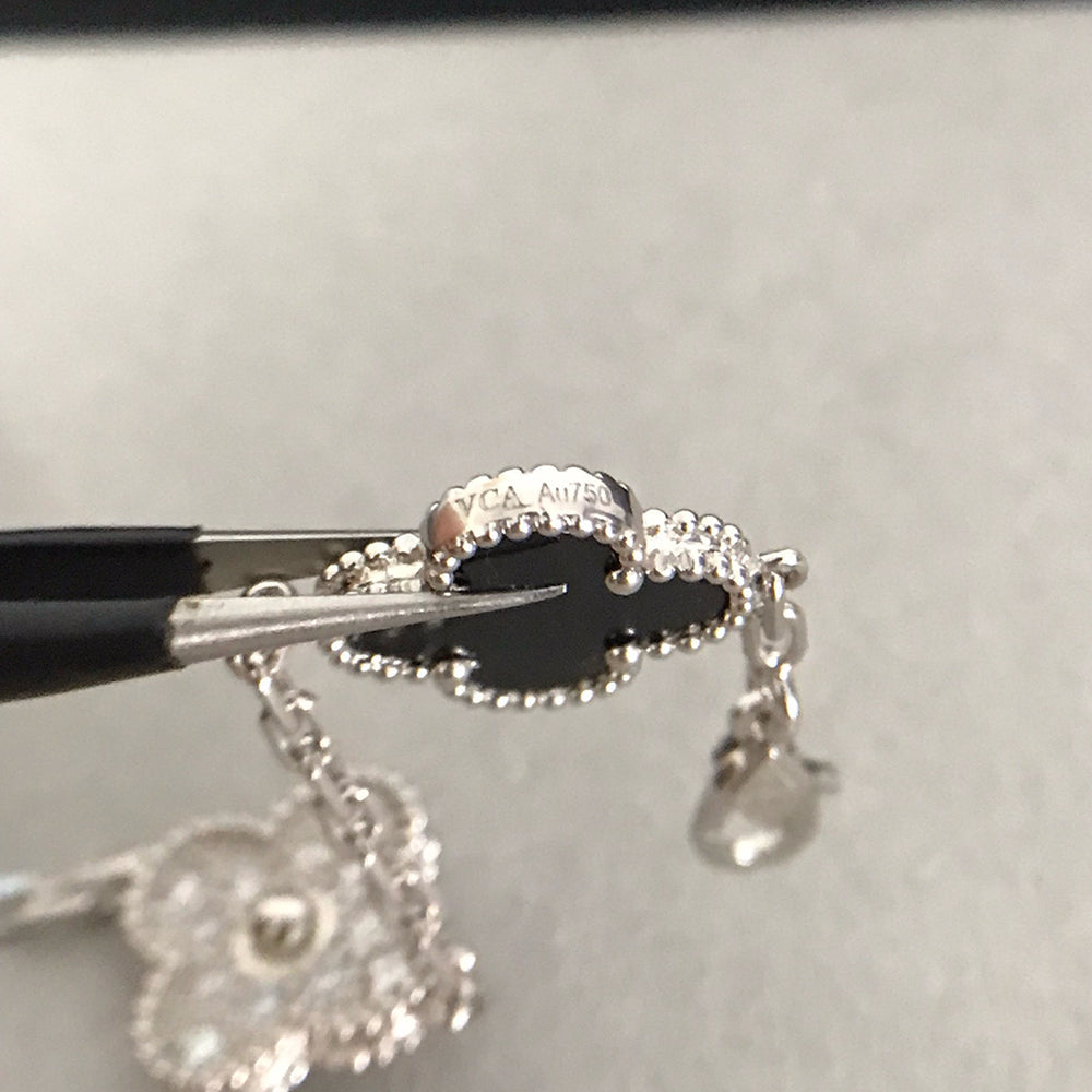 [Eterna Jewels] CLOVER 5 MOTIF ONYXS BRACELET COLLECTION