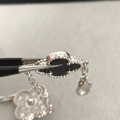 [Eterna Jewels] CLOVER 5 MOTIF ONYXS BRACELET COLLECTION