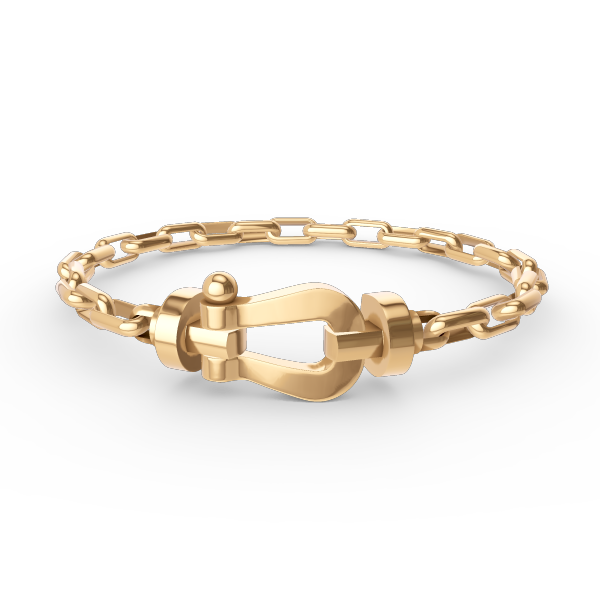[Eterna Jewels]FORCE LARGE HORSESHOE CLASP  METAL BRACELET