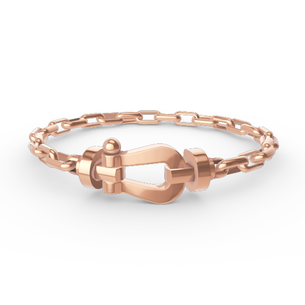 [Eterna Jewels]FORCE LARGE HORSESHOE CLASP  METAL BRACELET