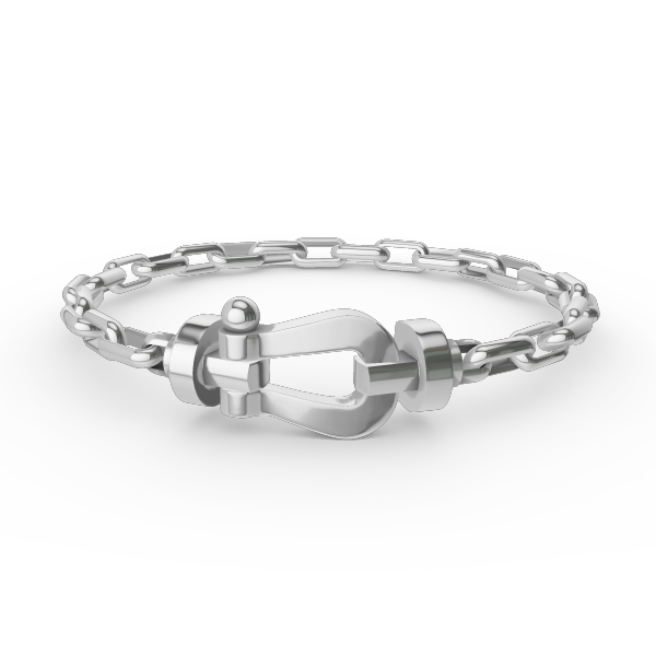 [Eterna Jewels]FORCE LARGE HORSESHOE CLASP  METAL BRACELET