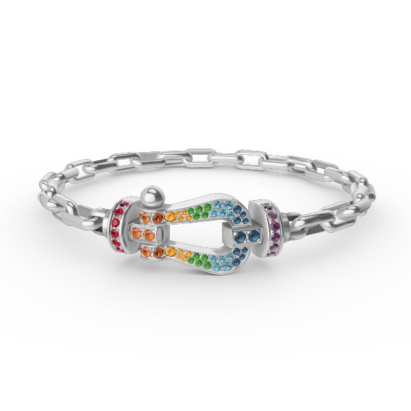 [Eterna Jewels]FORCE LARGE HORSESHOE CLASP  METAL BRACELET