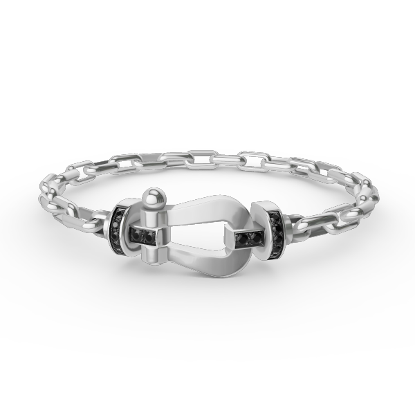 [Eterna Jewels]FORCE LARGE HORSESHOE CLASP  METAL BRACELET