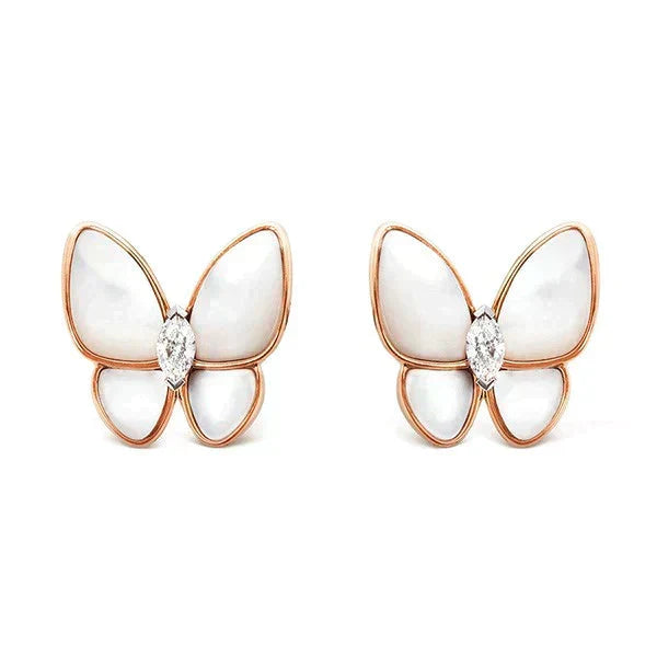 [Eterna Jewels]BUTTERFLY MOP DIAMOND EARRINGS