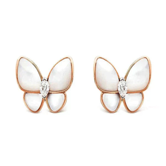 [Eterna Jewels]BUTTERFLY MOP DIAMOND EARRINGS