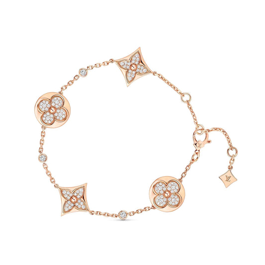 [Eterna Jewels]STAR AND SUN 4 MOTIFS GOLD DIAMONDS BRACELET