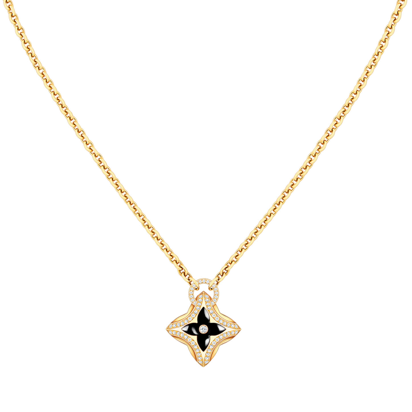 [Eterna Jewels]STAR PEDANT PINK GOLD DIAMOND NECKLACE