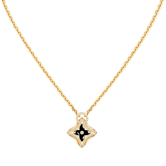 [Eterna Jewels]STAR PEDANT PINK GOLD DIAMOND NECKLACE