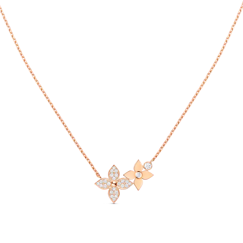 [Eterna Jewels]STAR BLOSSOM NECKLACE PINK GOLD DIAMONDS