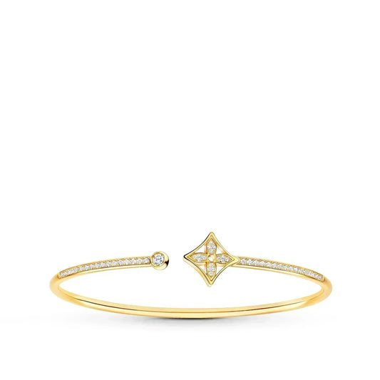 [Eterna Jewels]IDYLLE GOLD OPEN BRACELET DIAMOND PAVED