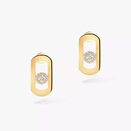 [Eterna Jewels]So Move Diamond Earrings in Yellow Gold