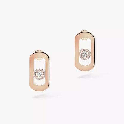 [Eterna Jewels]So Move Diamond Earrings in Yellow Gold