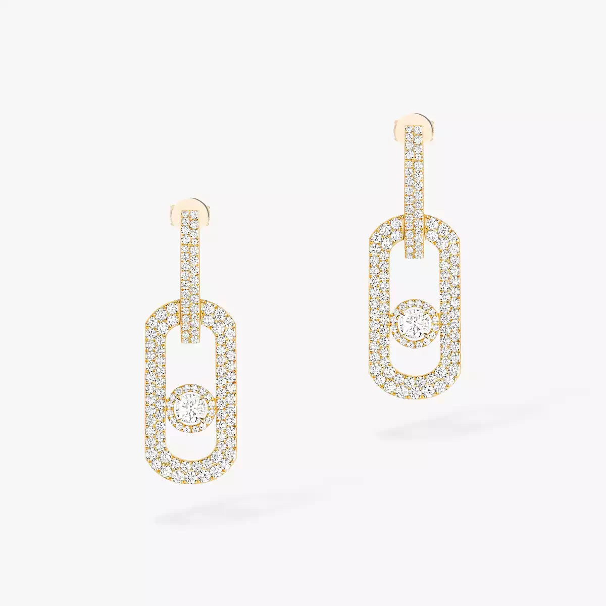 [Eterna Jewels]So Move XL Pave_-Set Diamond Pendant Earrings