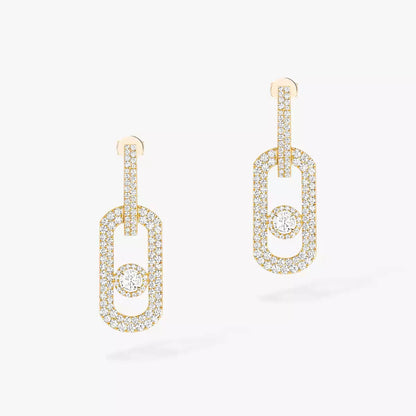 [Eterna Jewels]So Move XL Pave_-Set Diamond Pendant Earrings
