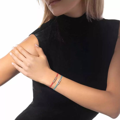 [Eterna Jewels]MK Care(s) pink cord pavé bracelet