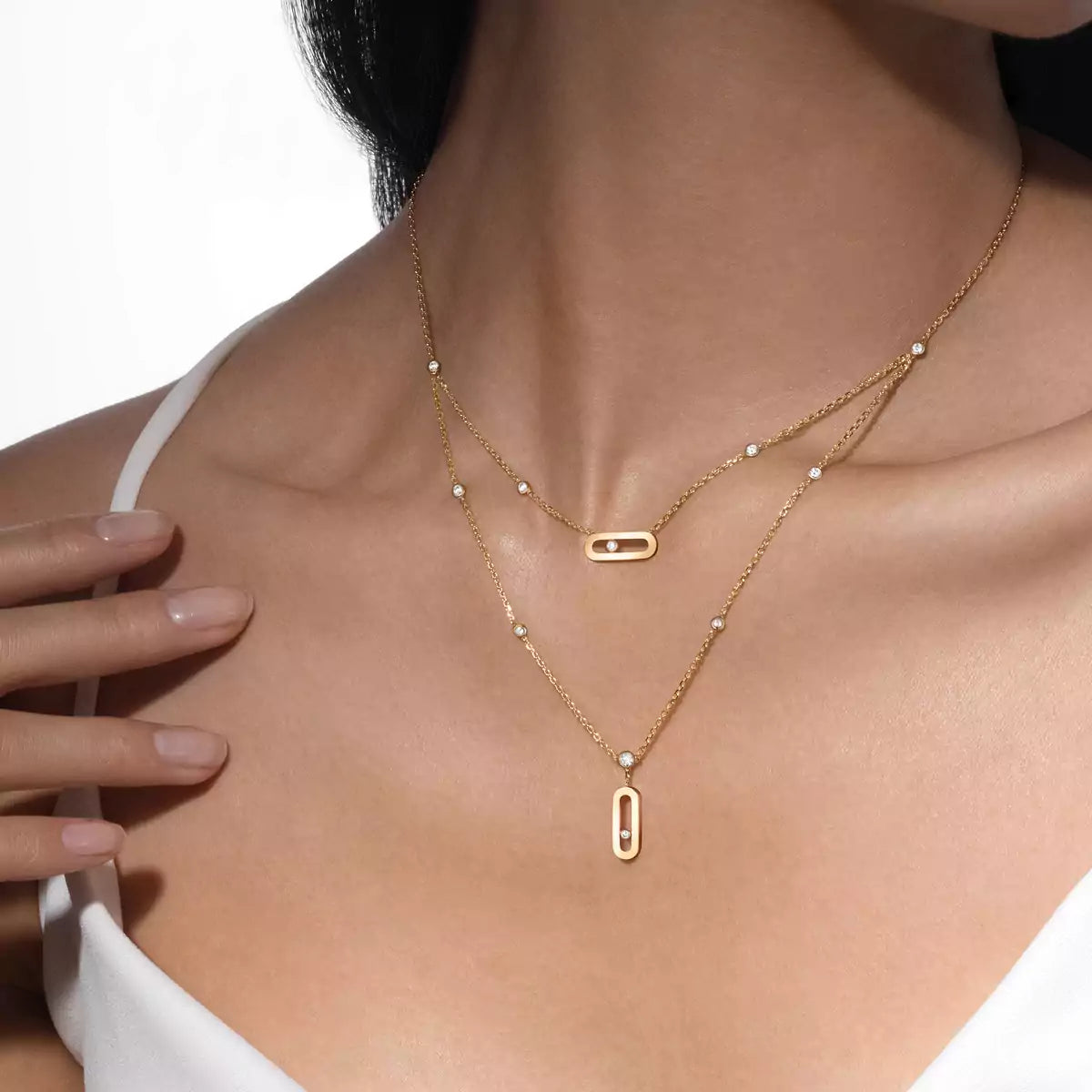[Eterna Jewels] Move Uno Diamond Necklace